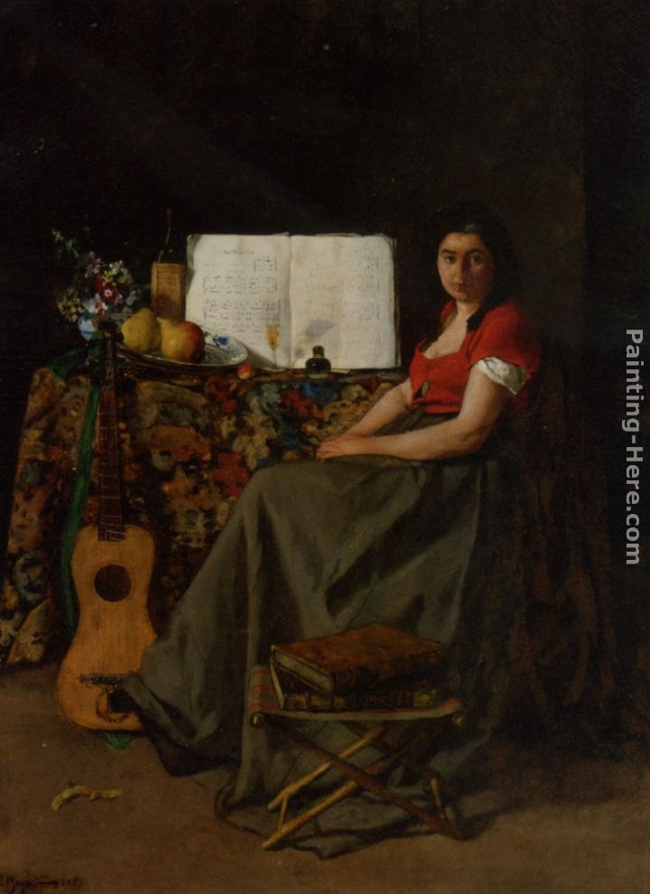 Ferdinand Roybet The Guitar Player